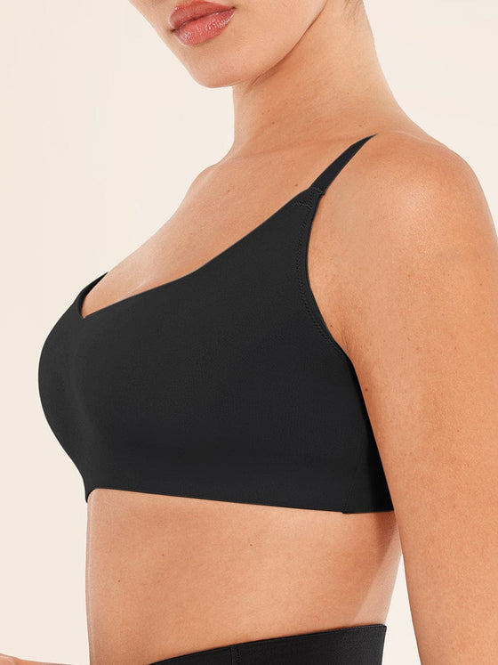 Wholesale Seamless Comfort Underarm Smoothing V-Neck Bralette with Adjustable Straps