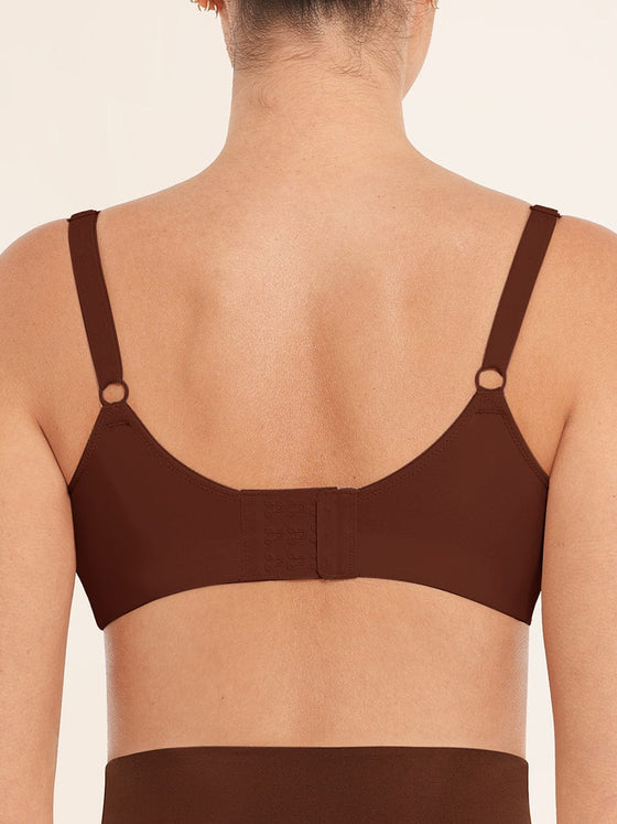 Wholesale Seamless Comfort Underarm Smoothing V-Neck Bralette with Adjustable Straps