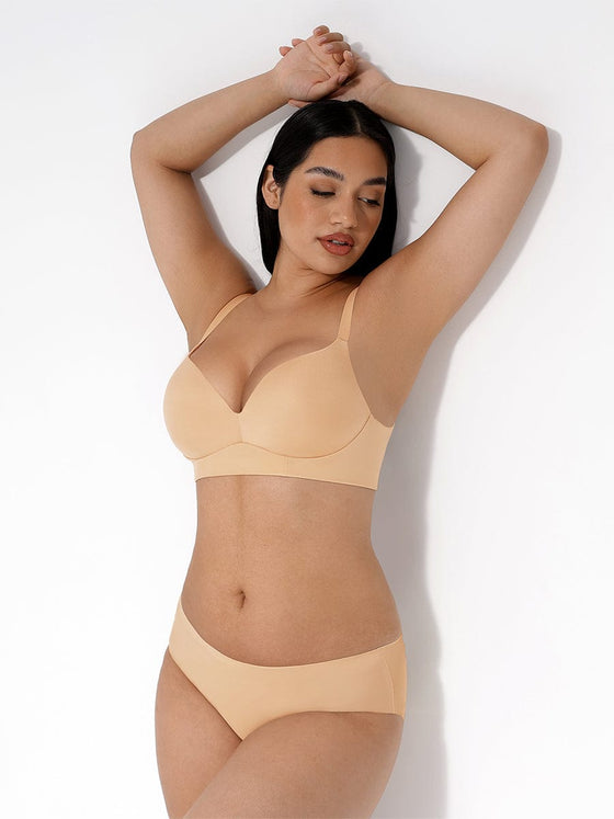 Wholesale Wireless Push Up Demi Coverage Bralettes Bra