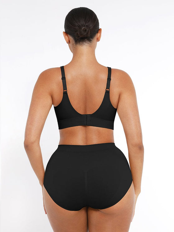 Wholesale Wireless Seamless Bust Support Wide Shoulder Straps Shapewear Bra
