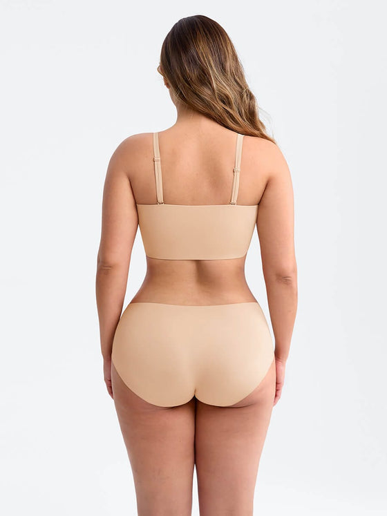 Wholesale Strapless Anti Slip Bandeau Bra Fixed Molded Cups FeelSoft Fabric Nipple Coverage