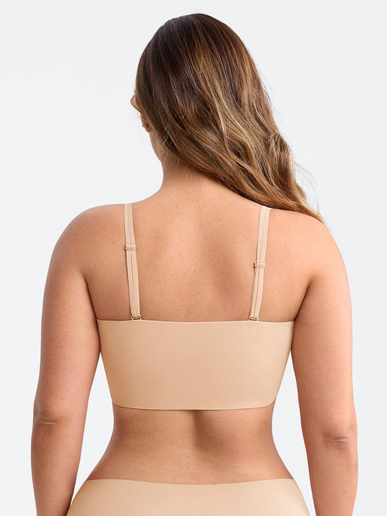 Wholesale Strapless Anti Slip Bandeau Bra Fixed Molded Cups FeelSoft Fabric Nipple Coverage