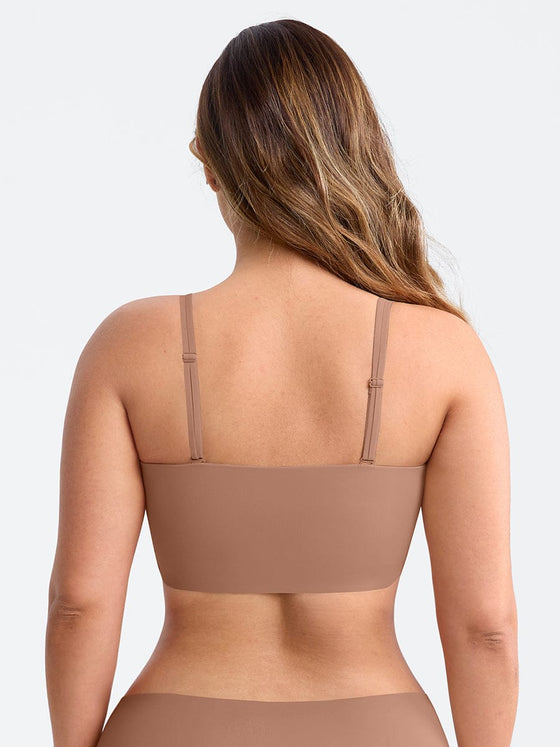 Wholesale Strapless Anti Slip Bandeau Bra Fixed Molded Cups FeelSoft Fabric Nipple Coverage