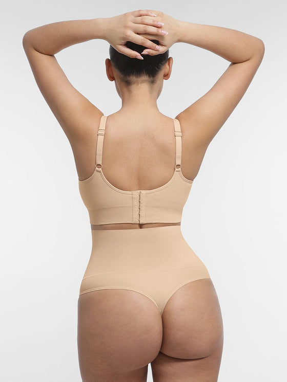 Wholesale Seamless Breast Support Back Fat Reduction Inner Bra With Removable cups
