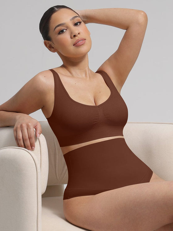 Wholesale Seamless Breast Support Back Fat Reduction Inner Bra With Removable cups