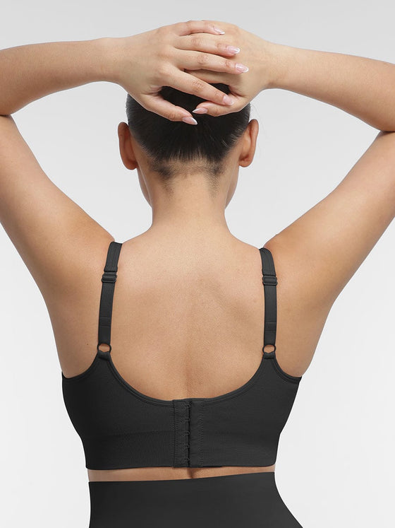Wholesale Seamless Breast Support Back Fat Reduction Inner Bra With Removable cups