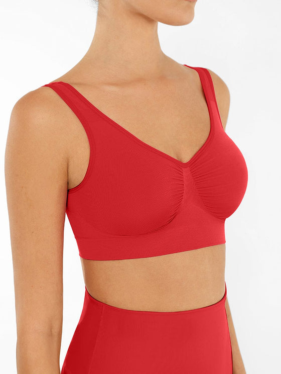 Wholesale Seamless Shaping Bust Support Wider Back Bra