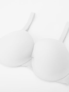 Wholesale Seamless Underwire T Shirt Push Up Demi Bra with Adjustable Shoulder Strap