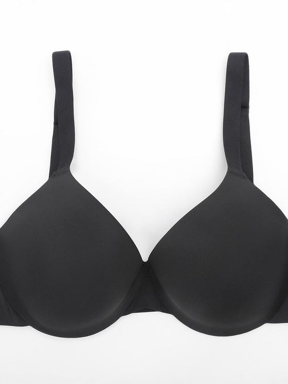 Wholesale Seamless Underwire T Shirt Push Up Demi Bra with Adjustable Shoulder Strap