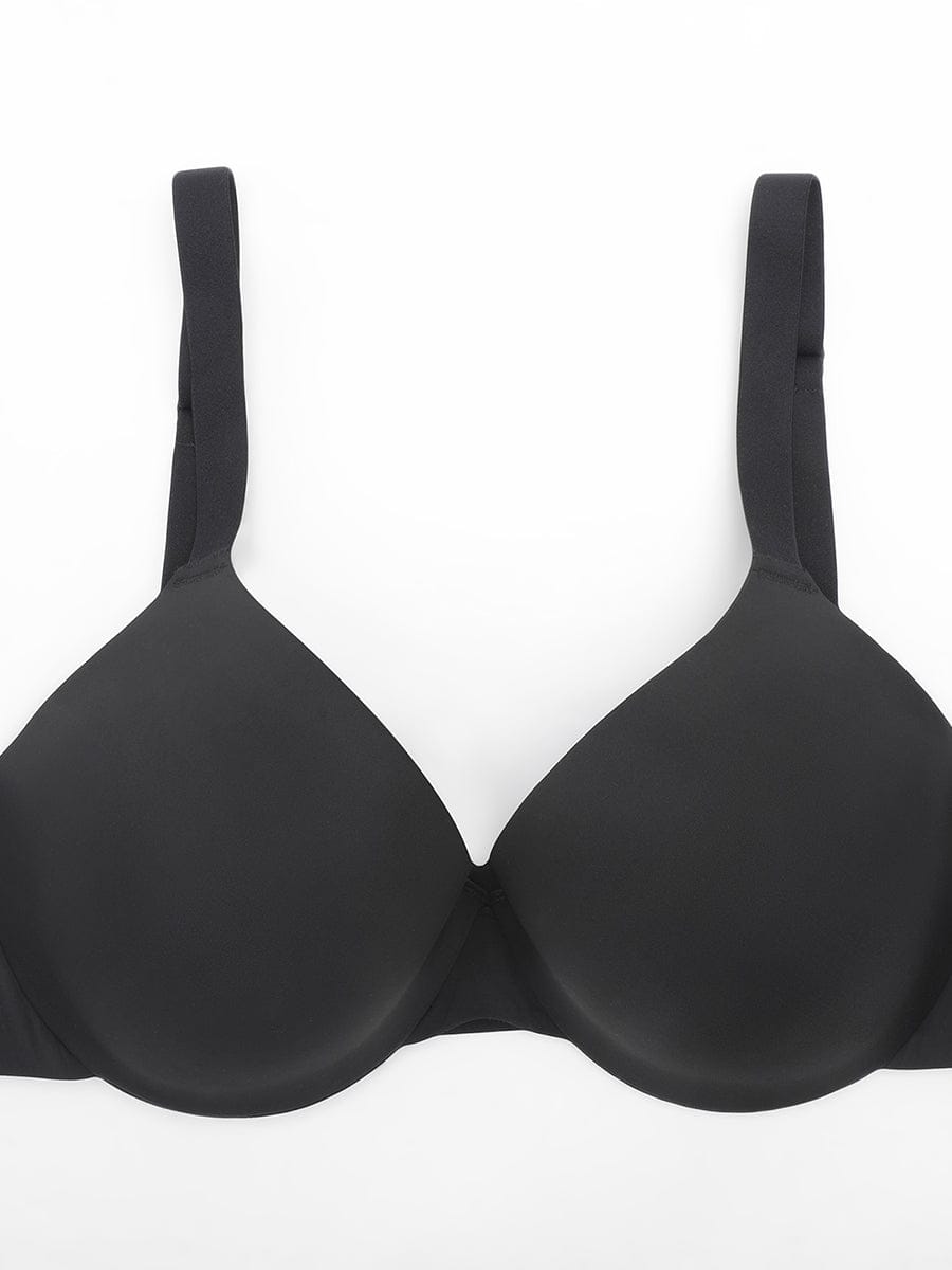 Wholesale Seamless Underwire T Shirt Push Up Demi Bra with Adjustable Shoulder Strap