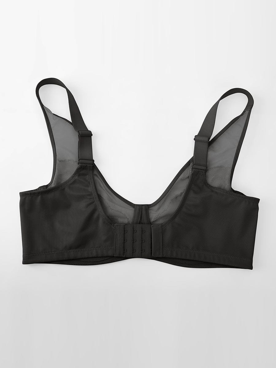 Wholesale Minimizing Bra Full Coverage Unlined Lace Mesh Side Support Underwire Smooth Back