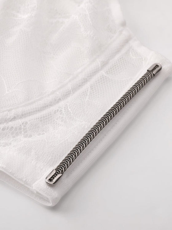 Wholesale Minimizing Bra Full Coverage Unlined Lace Mesh Side Support Underwire Smooth Back