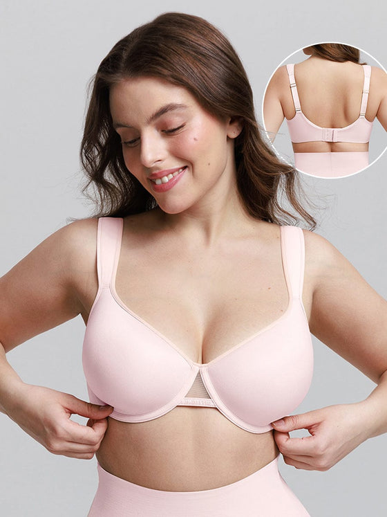 Wholesale Full Coverage Underwire Bra Memory Foam Cup Side Support Wide Strap