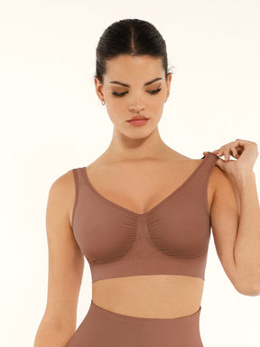 Wholesale Seamless Shaping Bust Support Wider Back Bra