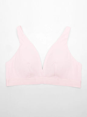 Wholesale Deep V Neck Rib Modal All Day Wear Bralette with Removable Pads