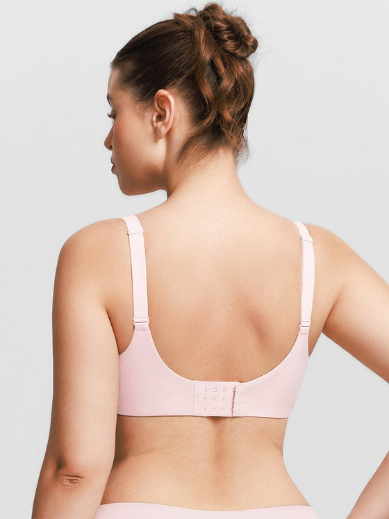 Wholesale Seamless Underwire T Shirt Push Up Demi Bra with Adjustable Shoulder Strap