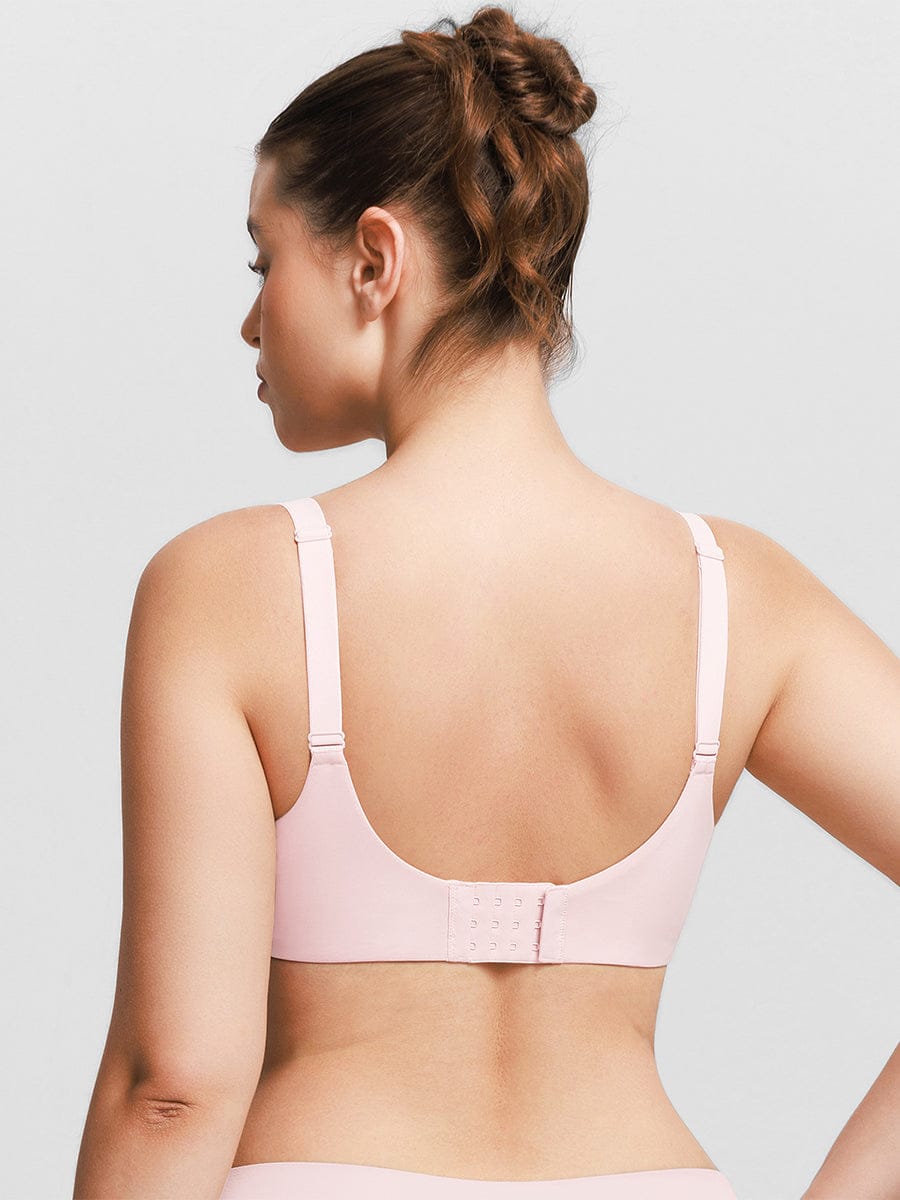 Wholesale Seamless Underwire T Shirt Push Up Demi Bra with Adjustable Shoulder Strap