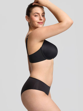 Wholesale Comfortable Invisible Memory Foam Lightly Lined Demi T Shirt Bra High Support Underwire Bra