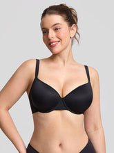 Wholesale Comfortable Invisible Memory Foam Lightly Lined Demi T Shirt Bra High Support Underwire Bra