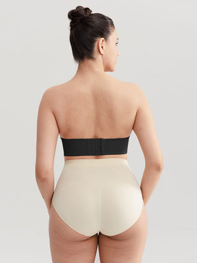 Wholesale Strapless Non-slip Gathering Bust Support Underwire 1/2 Cup Bra