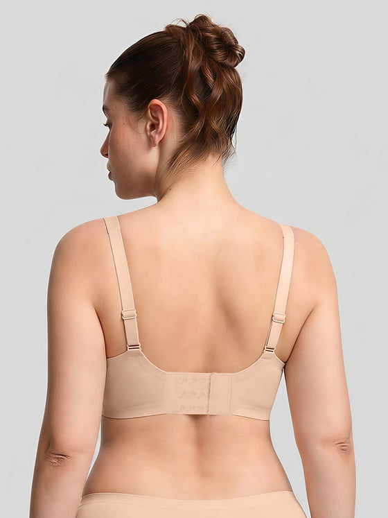 Wholesale Cut Out Wireless Bra Seamless Jelly Support Everyday T Shirt Bra for Big Chest
