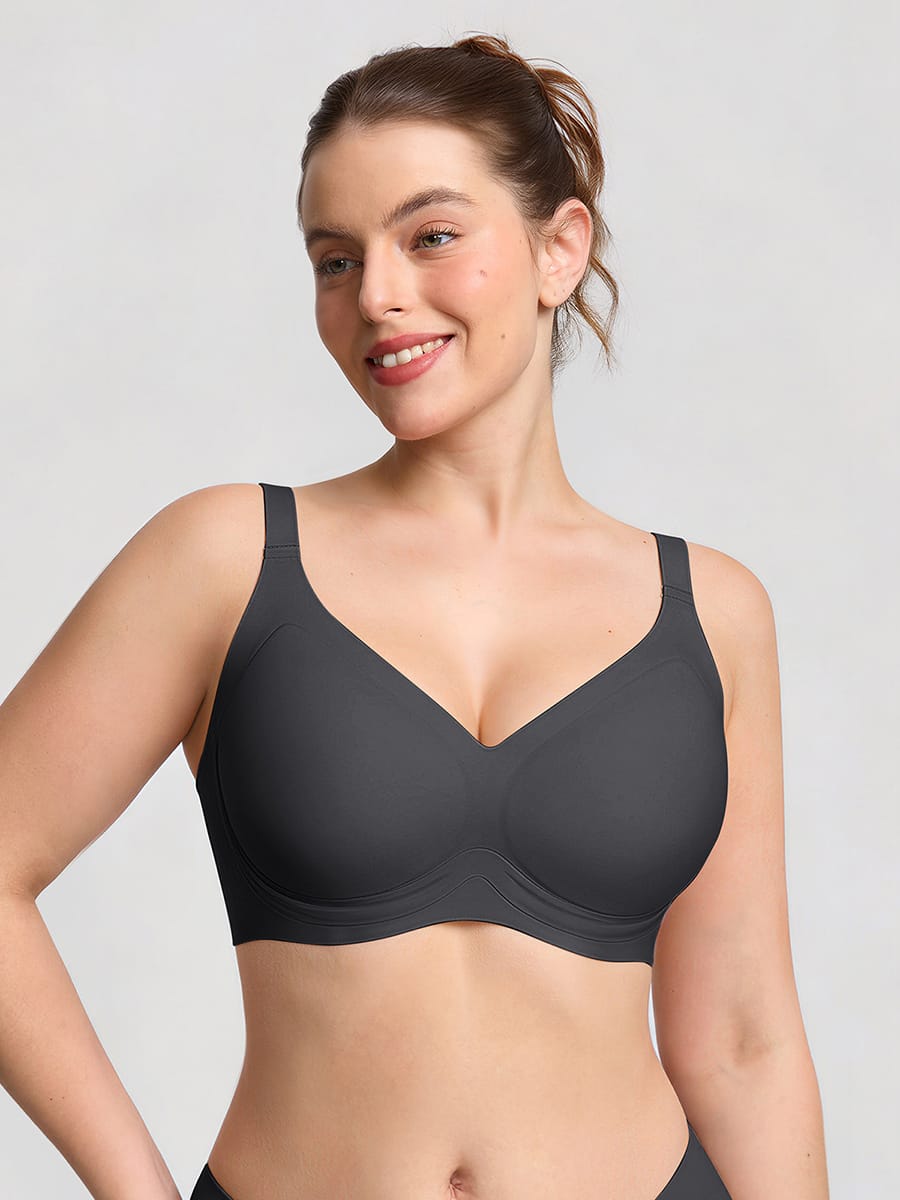 Wholesale Jelly Support Wireless Seamless Everyday T Shirt Bra for Large Breasts