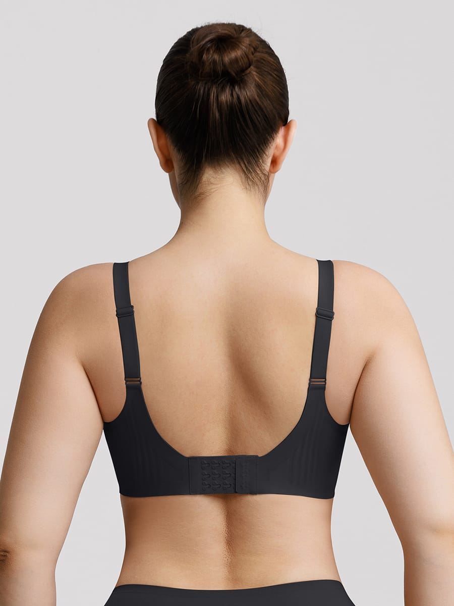 Wholesale Jelly Gel Fish Tail Support Wireless Full Coverage Bonded T Shirt Bra with Wide Straps