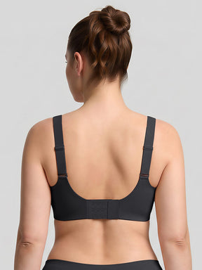 Wholesale Mesh Neckline Full Coverage Bra Seamless Jelly Support Wireless Bra