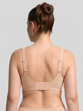 Wholesale Mesh Neckline Full Coverage Bra Seamless Jelly Support Wireless Bra