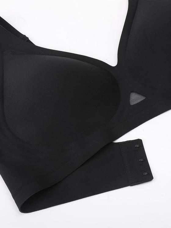 Wholesale Cut Out Wireless Bra Seamless Jelly Support Everyday T Shirt Bra for Big Chest SPU