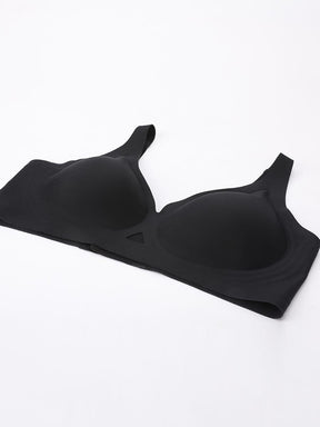 Wholesale Cut Out Wireless Bra Seamless Jelly Support Everyday T Shirt Bra for Big Chest SPU