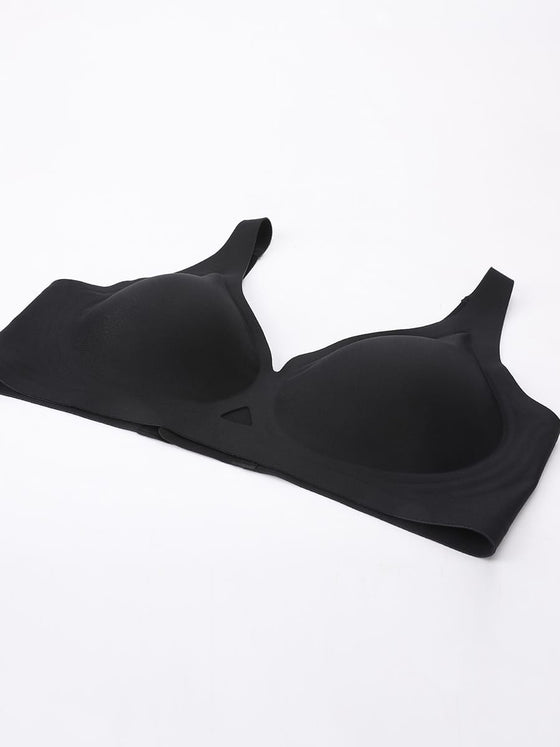 Wholesale Cut Out Wireless Bra Seamless Jelly Support Everyday T Shirt Bra for Big Chest SPU