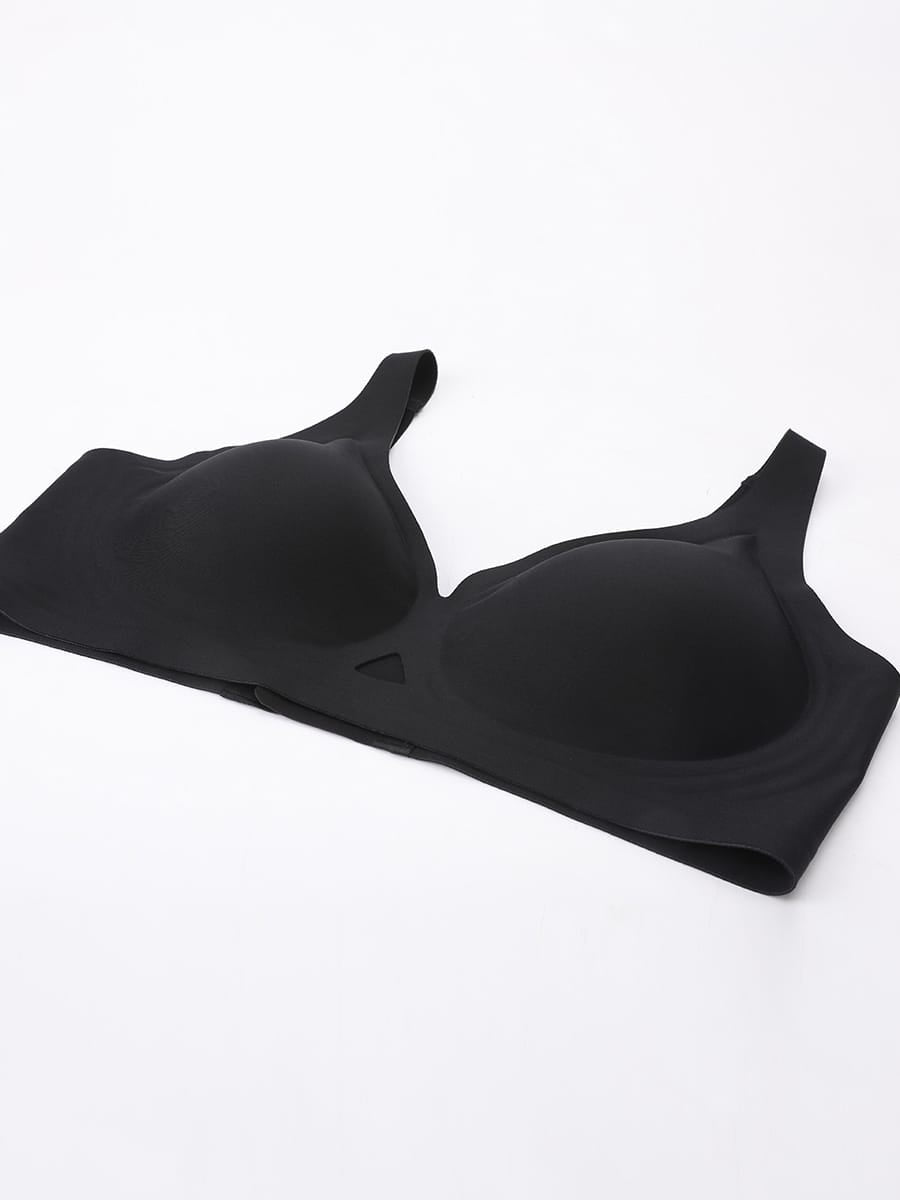 Wholesale Cut Out Wireless Bra Seamless Jelly Support Everyday T Shirt Bra for Big Chest SPU