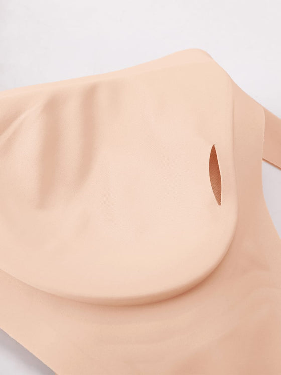Wholesale Cut Out Wireless Bra Seamless Jelly Support Everyday T Shirt Bra for Big Chest SPU