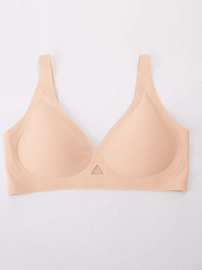 Wholesale Cut Out Wireless Bra Seamless Jelly Support Everyday T Shirt Bra for Big Chest SPU
