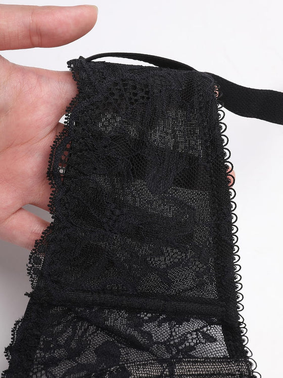 Wholesale Unlined Underwire  Sheer Floral Mesh Lace Bra SPU