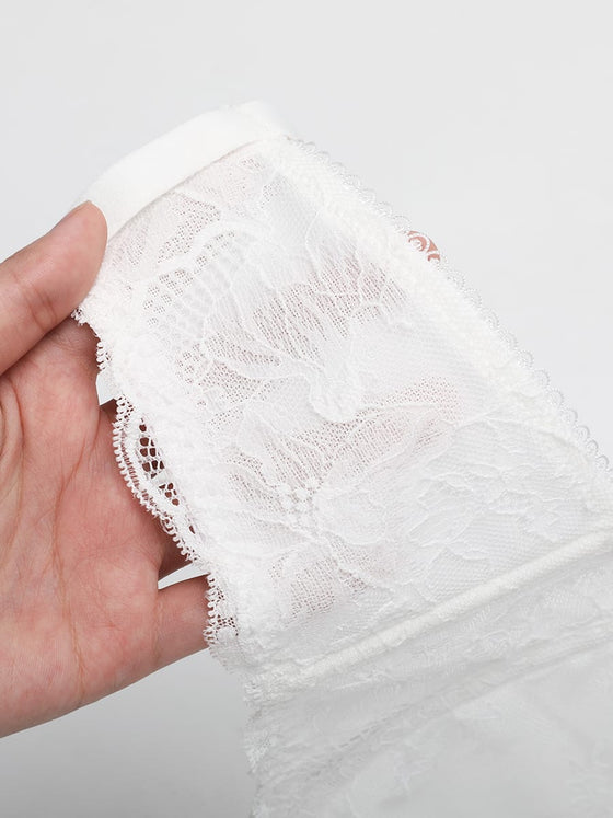Wholesale Unlined Underwire  Sheer Floral Mesh Lace Bra SPU