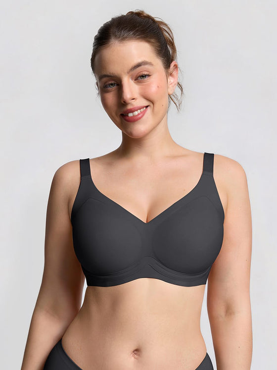 Wholesale Jelly Support Wireless Seamless Everyday T Shirt Bra for Large Breasts SPU