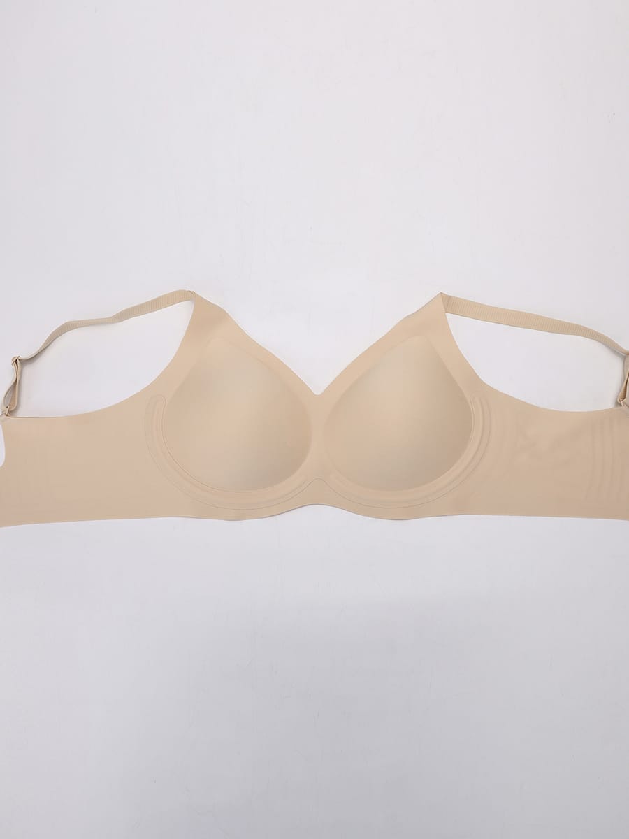 Wholesale Jelly Support Wireless Seamless Everyday T Shirt Bra for Large Breasts SPU