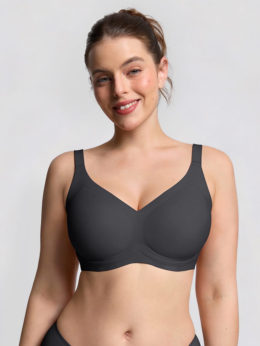 Wholesale Jelly Support Wireless Seamless Everyday T Shirt Bra for Large Breasts SPU
