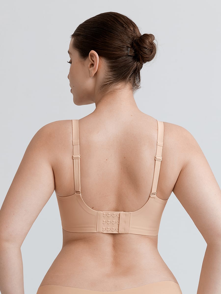 Wholesale Cut Out Wireless Bra Seamless Jelly Support Everyday T Shirt Bra for Big Chest SPU