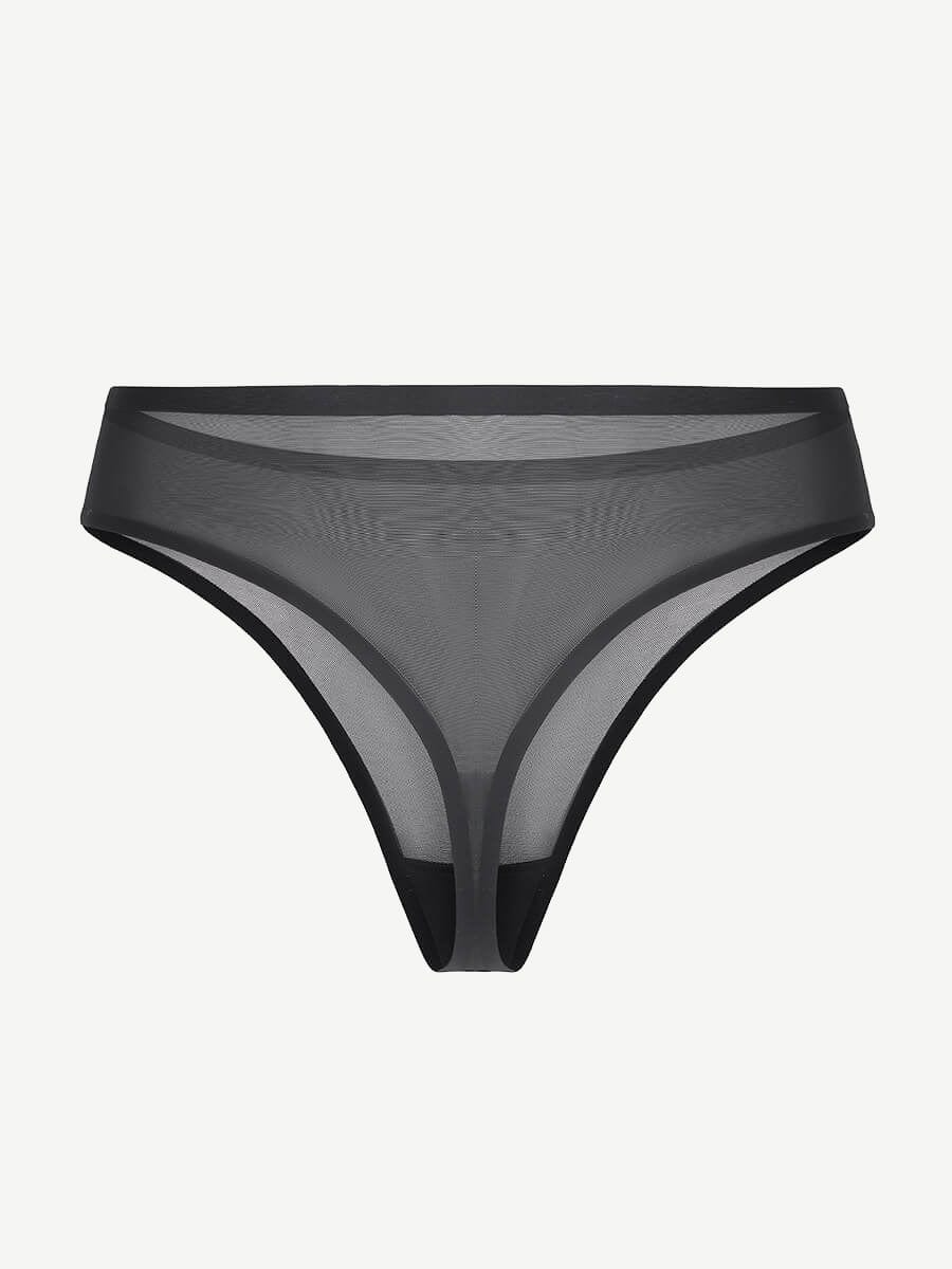Wholesale Seamless Single-Layer Mesh See-Through Panties
