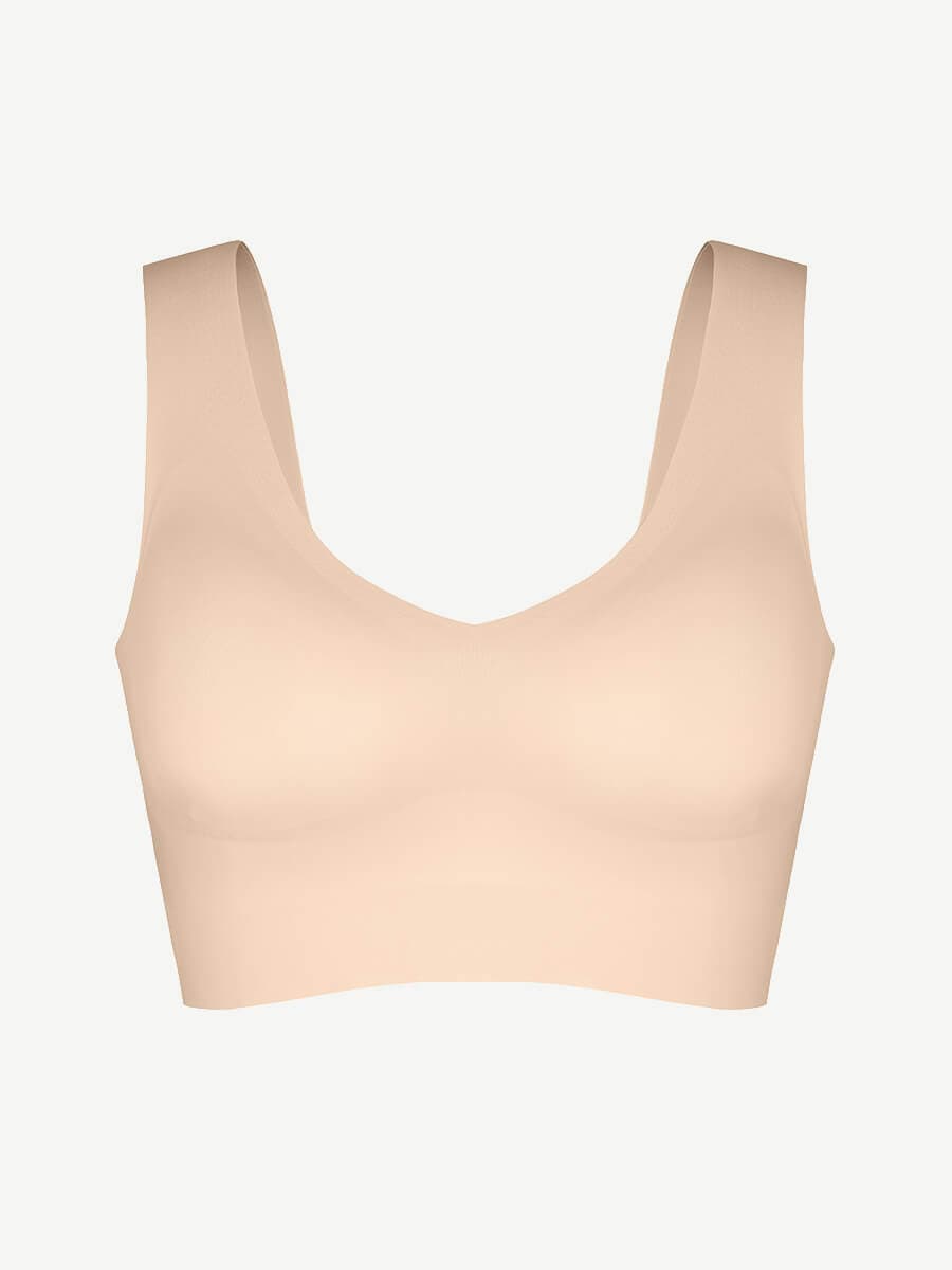 Wholesale Fitted V-Neck Seamless Bra Tank Top