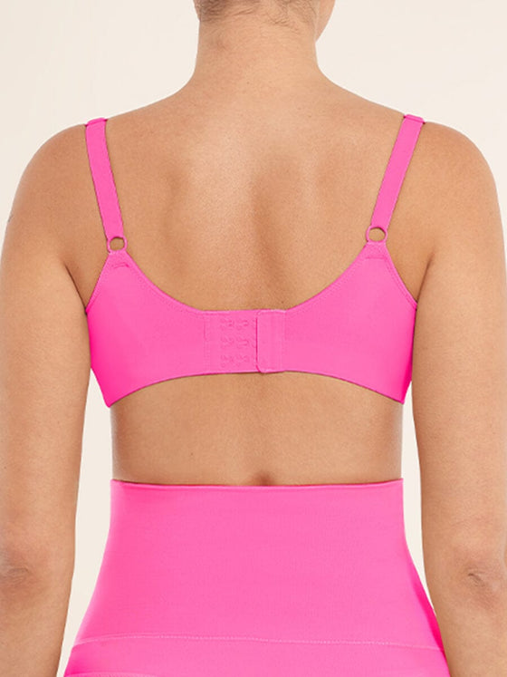 Wholesale Seamless Comfort Underarm Smoothing V-Neck Bralette with Adjustable Straps