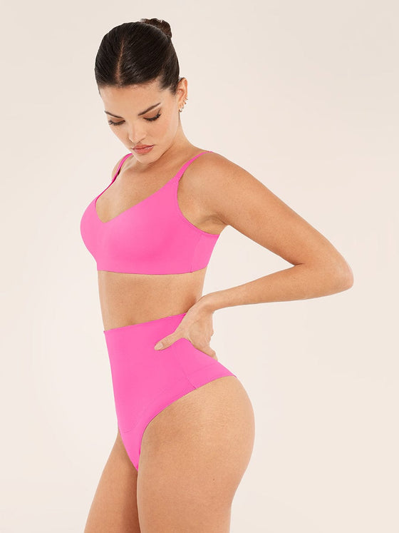 Wholesale Seamless Comfort Underarm Smoothing V-Neck Bralette with Adjustable Straps