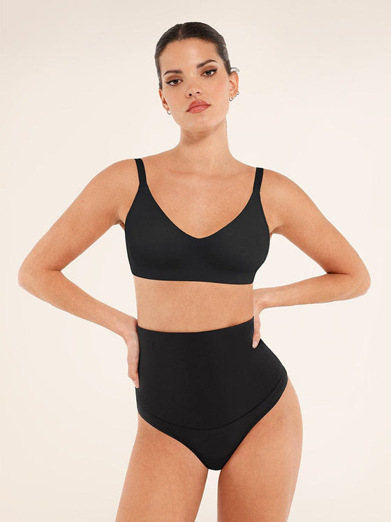 Wholesale Seamless Comfort Underarm Smoothing V-Neck Bralette with Adjustable Straps