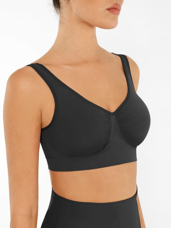 Wholesale Seamless Shaping Bust Support Wider Back Bra