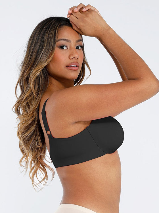 Wholesale Unpadded Underwired Deep V-Neck Side Support Bra