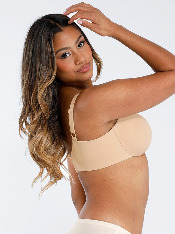 Wholesale Unpadded Underwired Deep V-Neck Side Support Bra