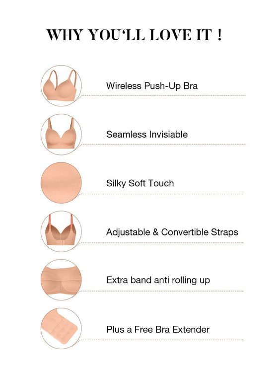 Wholesale Seamless Wireless Bust Support Shapewear Bra